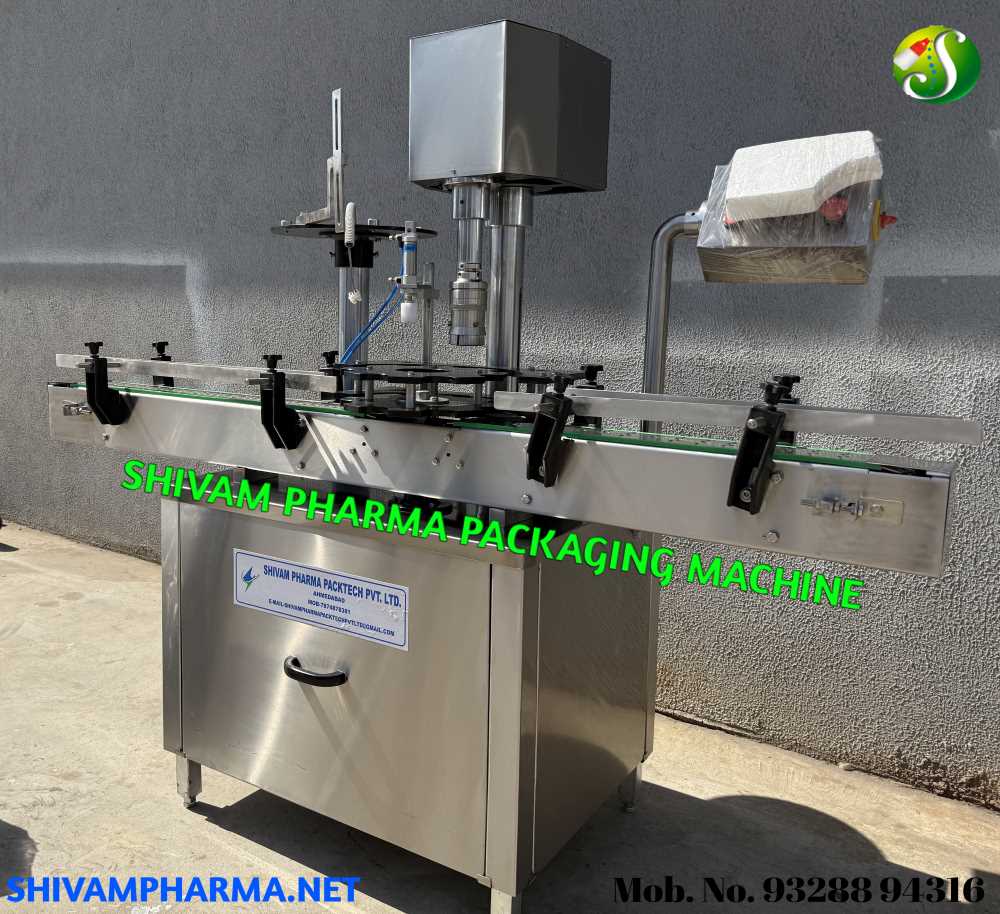 Side profile of the Automatic Single Head Capping Machine